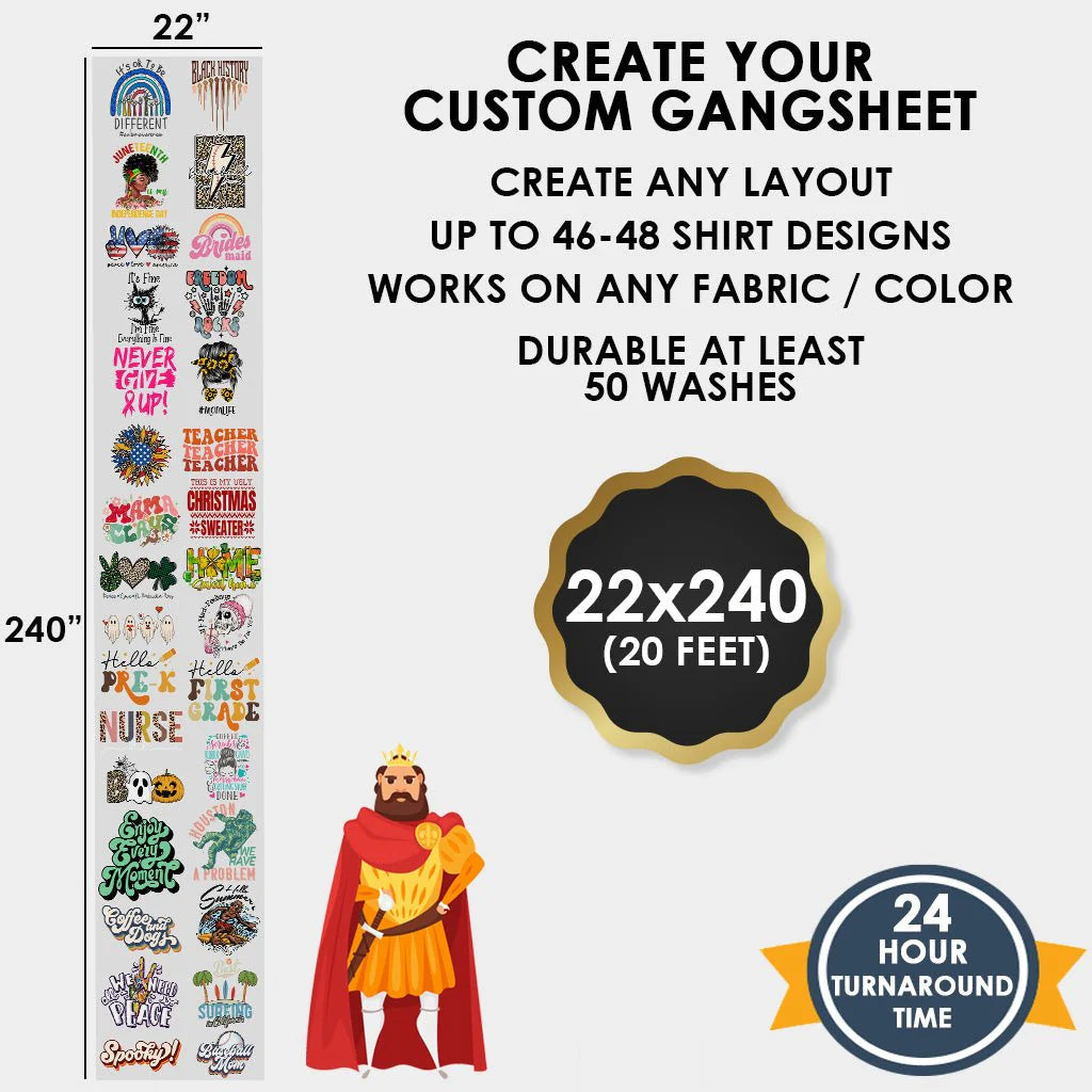 Upload Premade UV DTF Gang Sheet