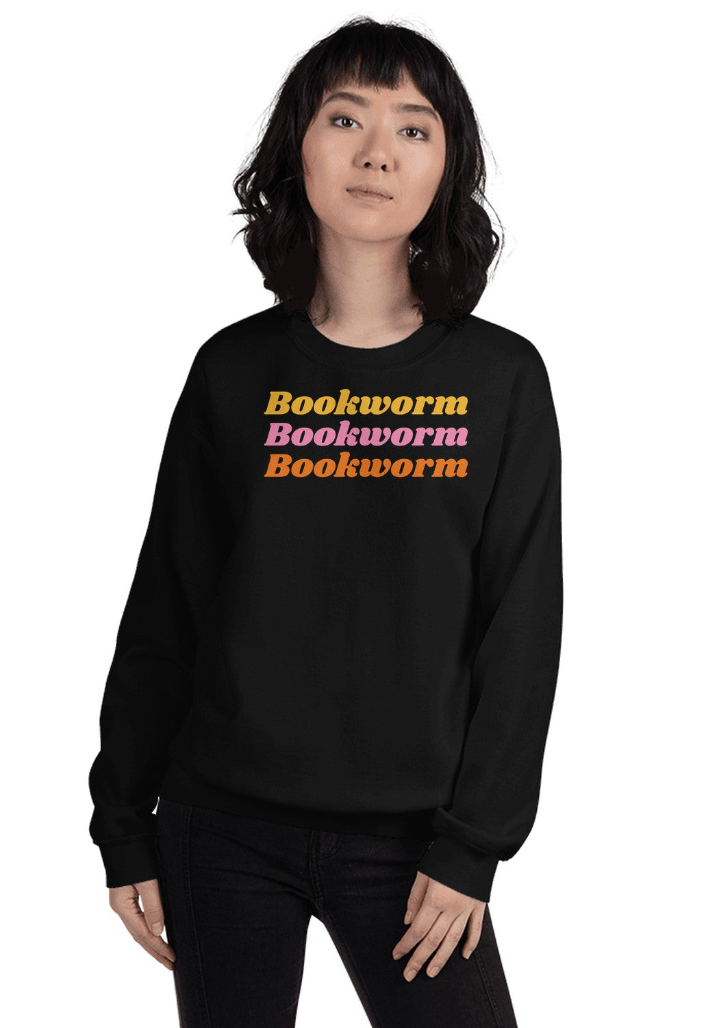 Bookworm sweatshirt in Black