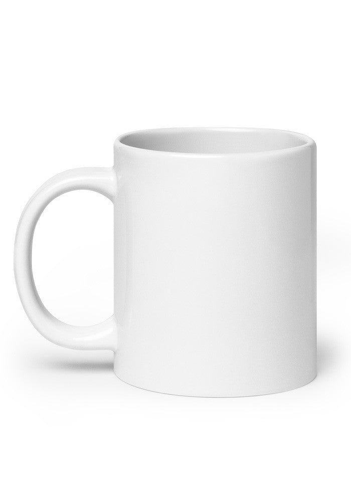 Custom white glossy photo mug, 20 oz