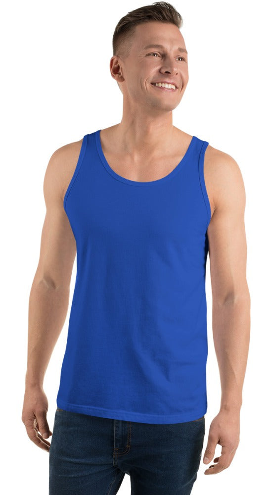 Custom Unisex Tank Top in True Royal