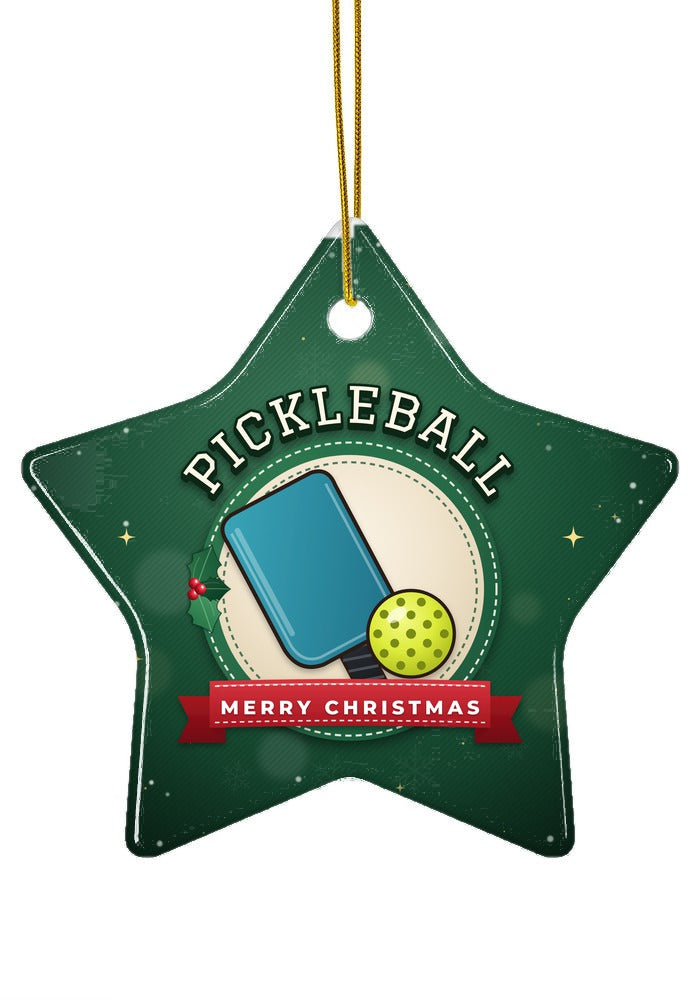 Pickleball ornament, star shape
