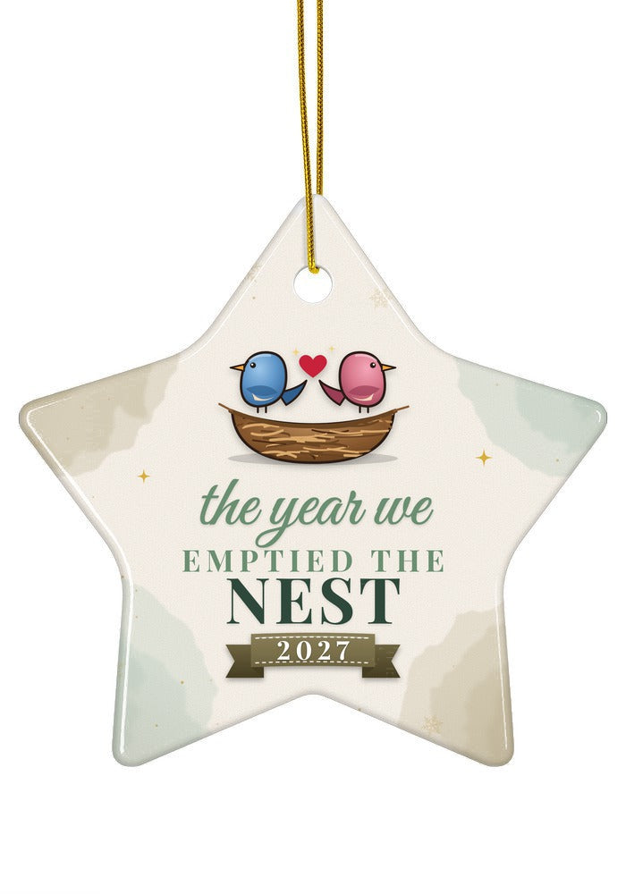 Emptied the Nest ornament dated 2027, star shape