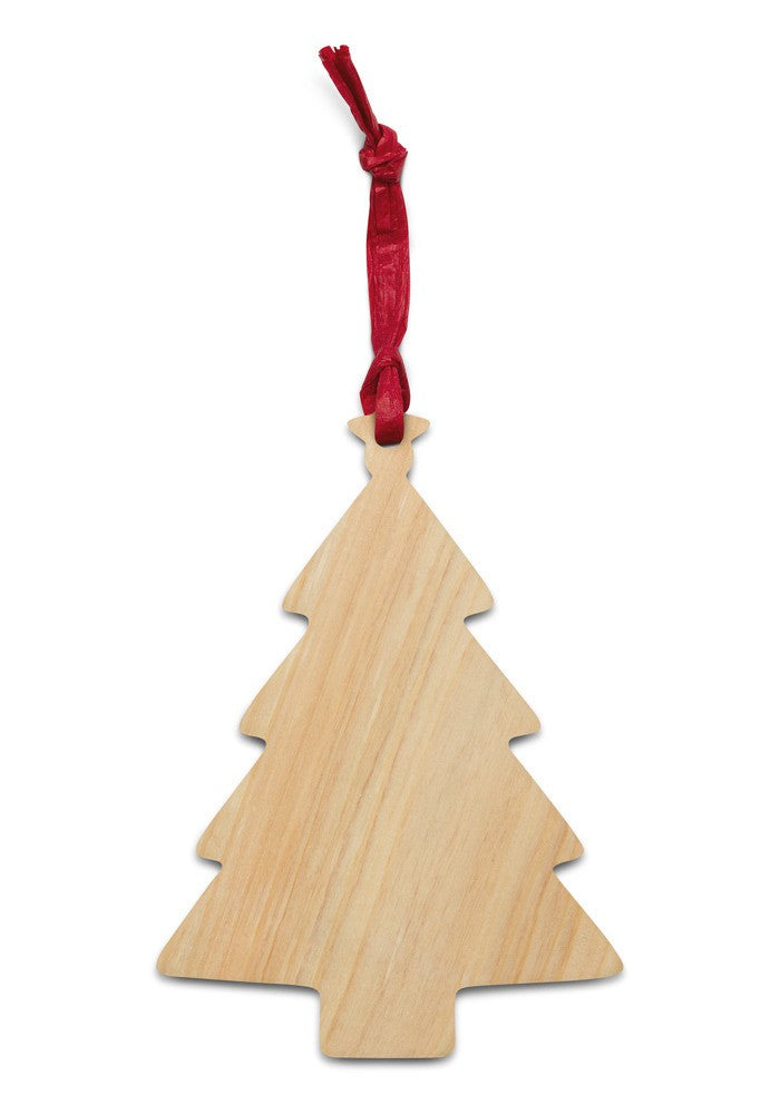 Custom wooden Christmas ornament, tree shape