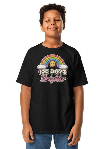 100 Days Brighter t-shirt in Black