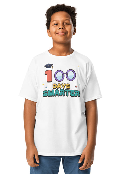100 Days Smarter t-shirt in White