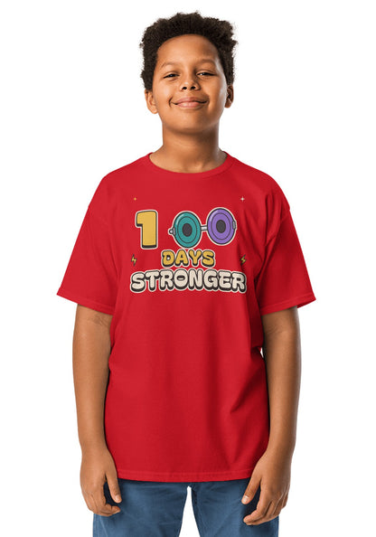 100 Days Stronger t-shirt in Red