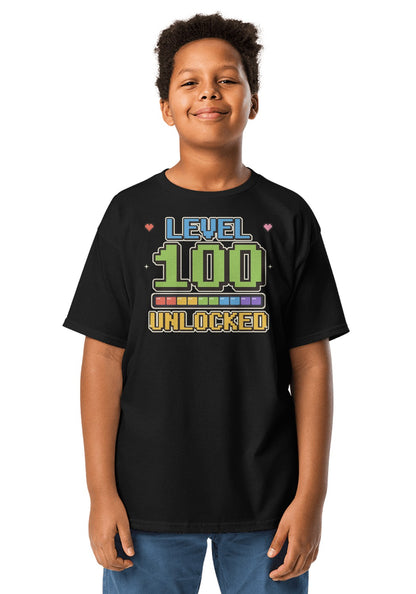 Level 100 Unlocked t-shirt in Black