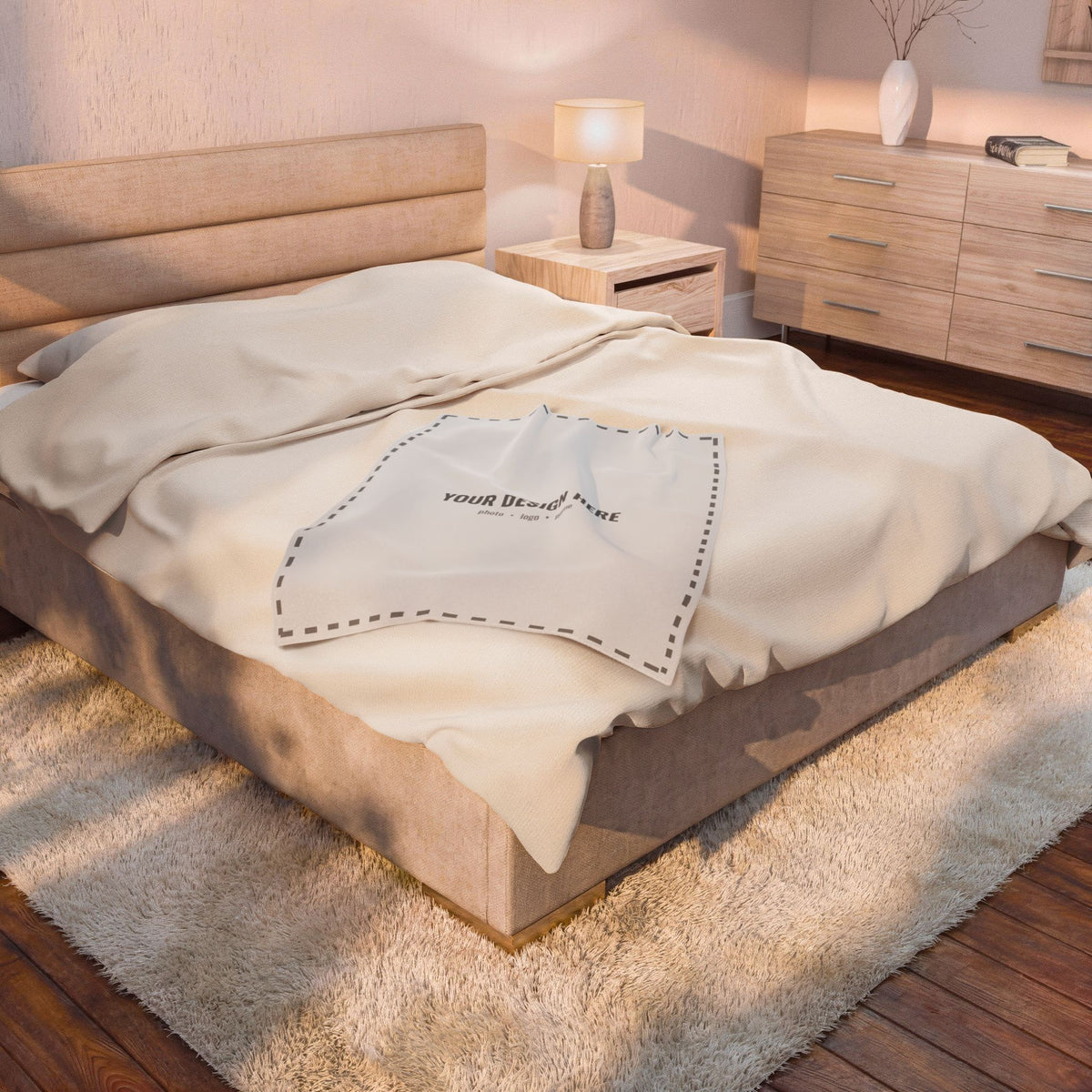 Custom Velveteen Plush Blanket