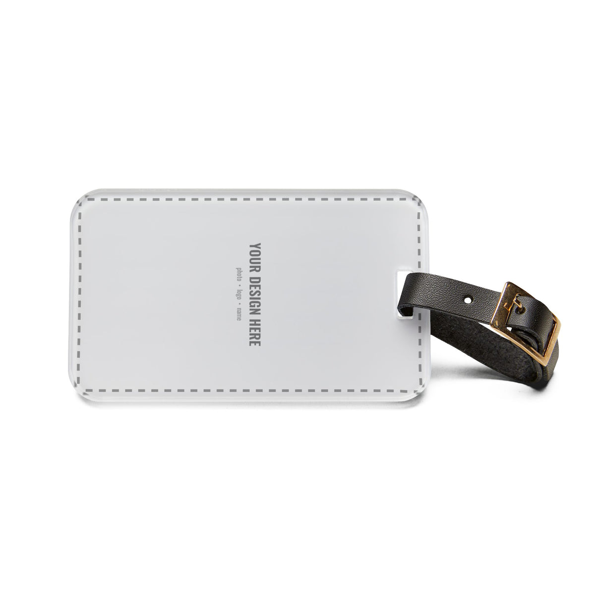 Custom luggage tag with your photo or name, view 3