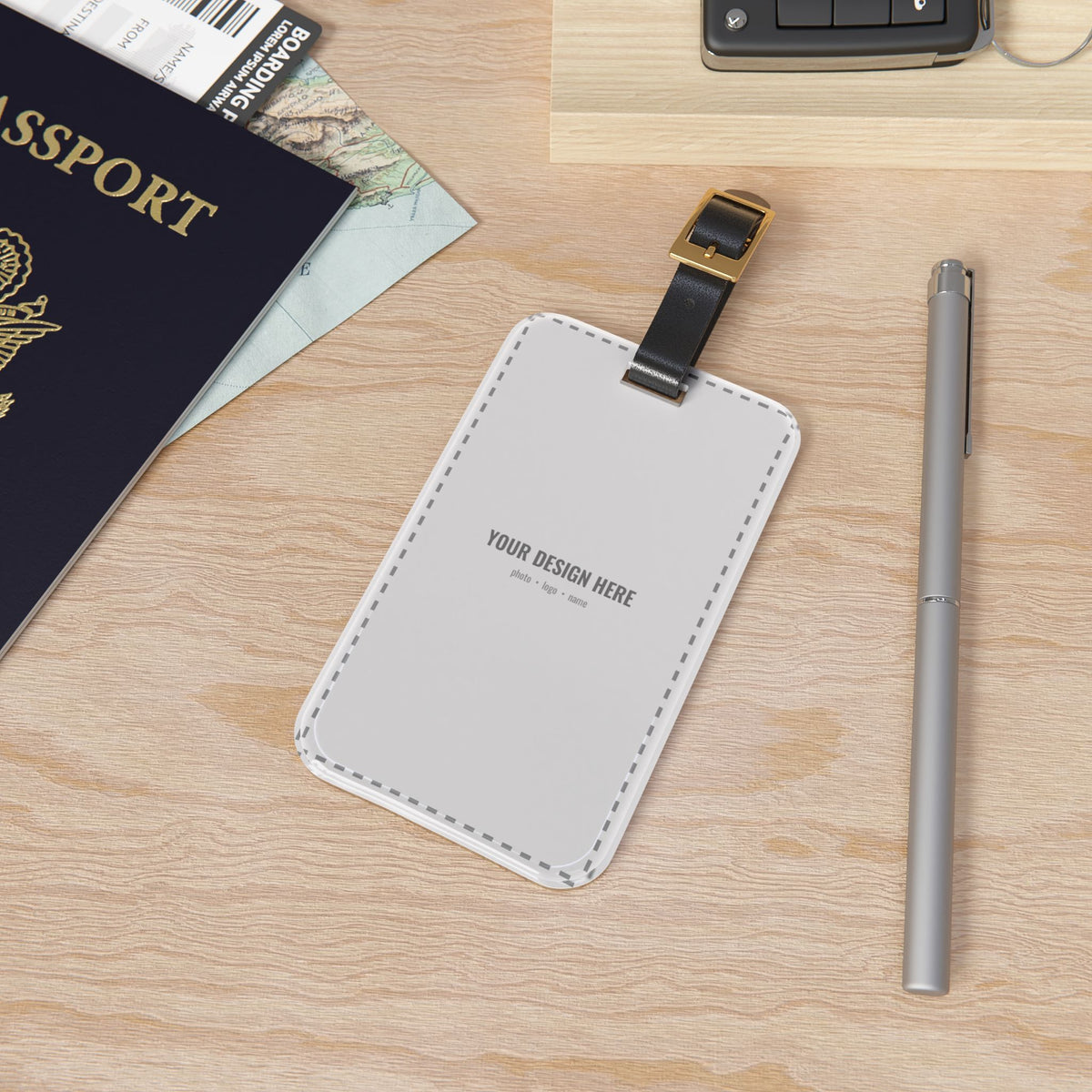 Custom luggage tag with your photo or name