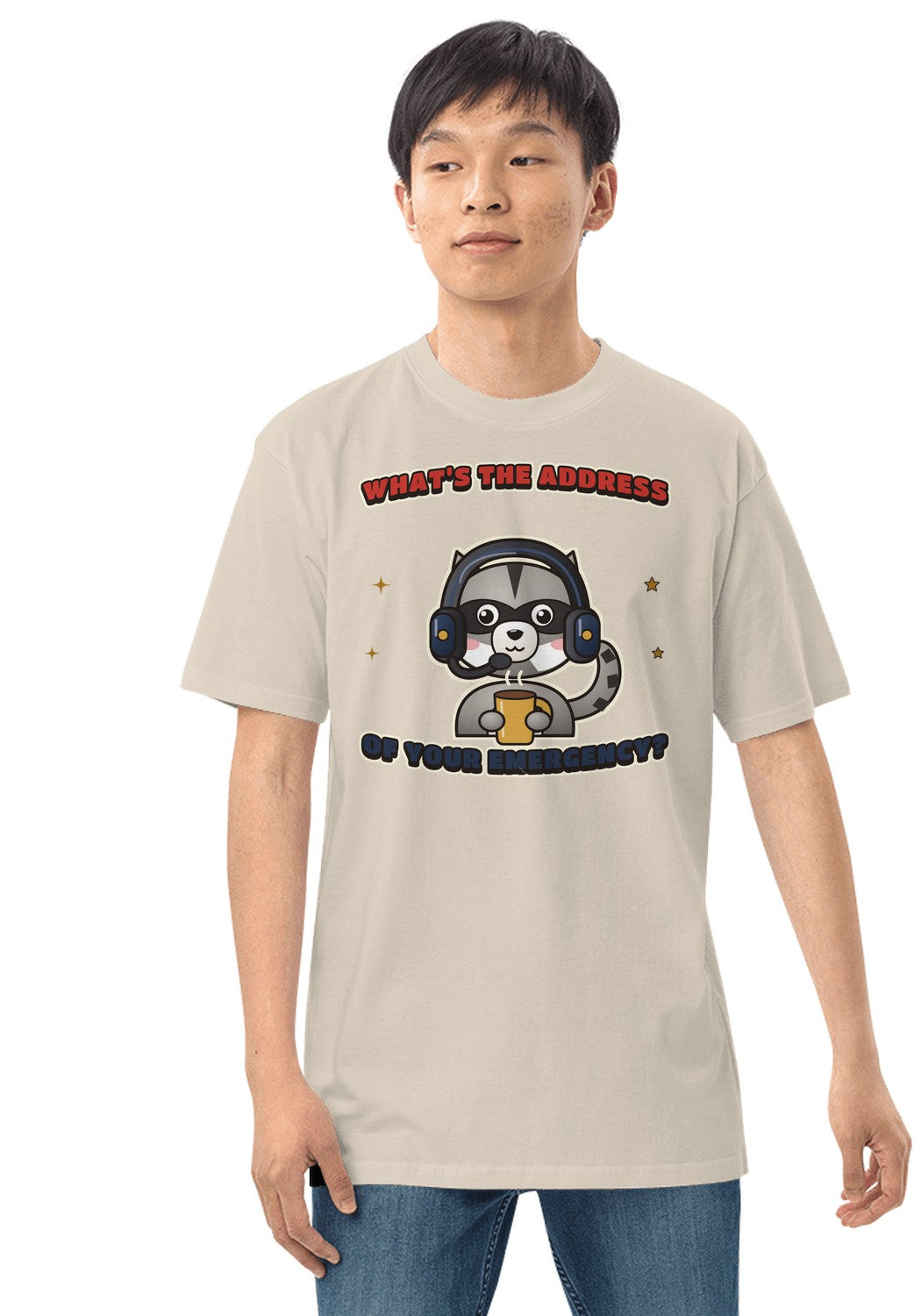 What's the Address of Your Emergency t-shirt in Heather Dust