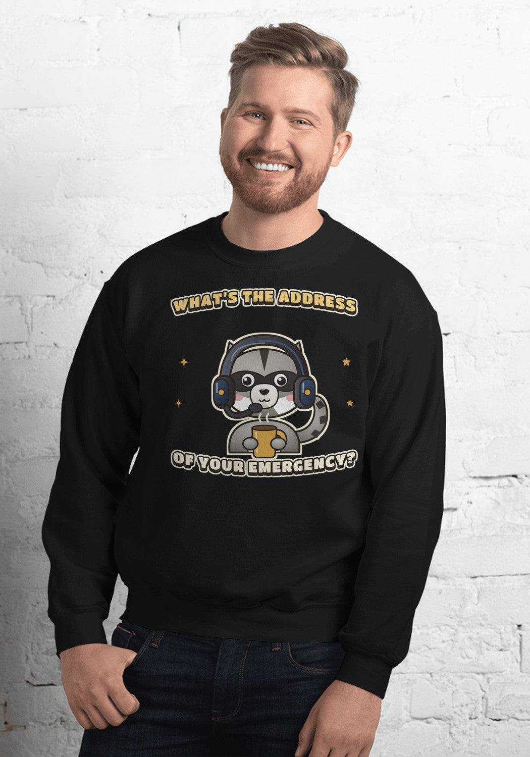 What's the Address of Your Emergency sweatshirt in Black