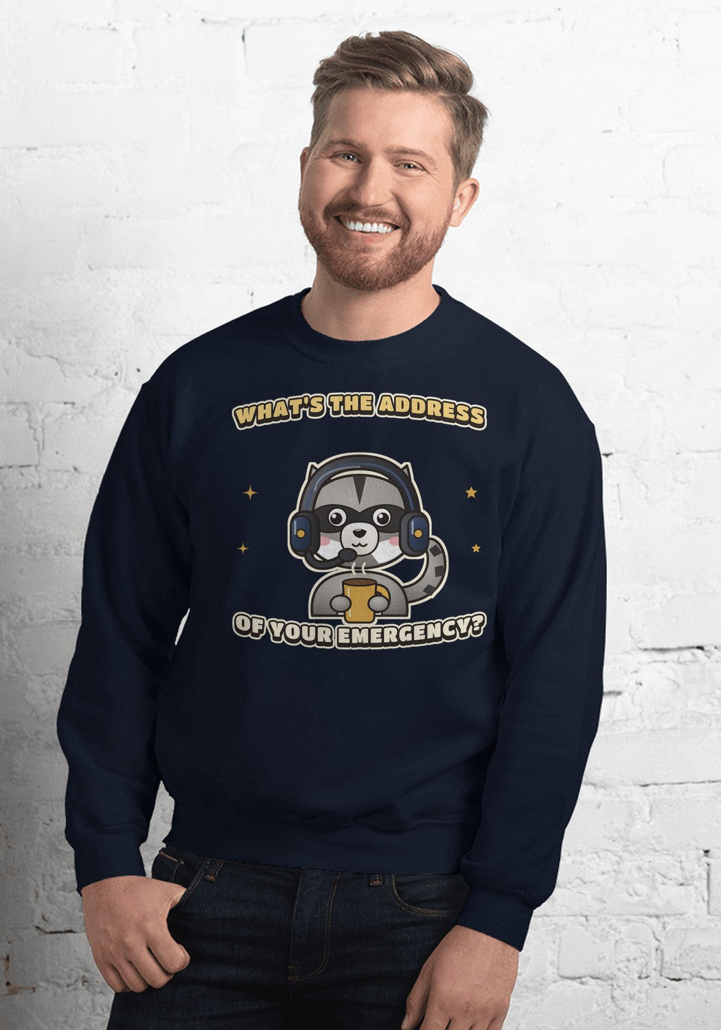 What's the Address of Your Emergency sweatshirt in Navy