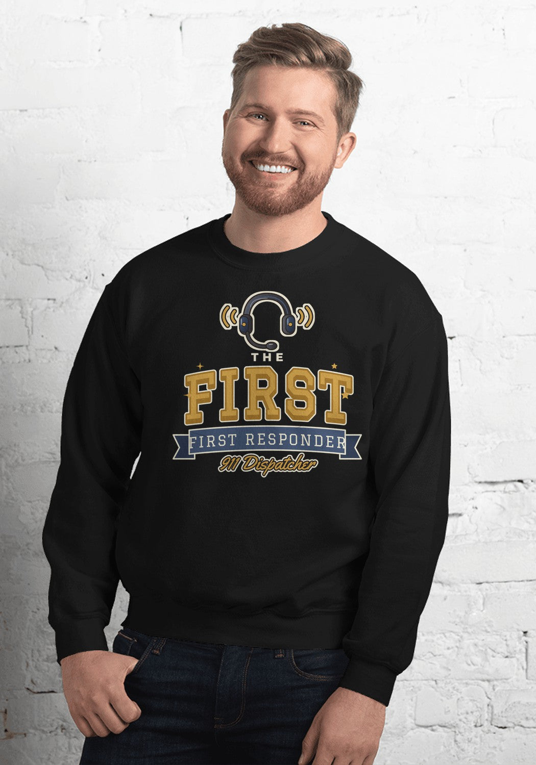 The First First Responder sweatshirt in Black
