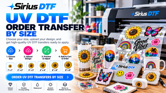 UV DTF Transfers by Size