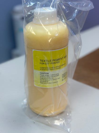 DTF Yellow Ink 1 kg bottle for DTF printers
