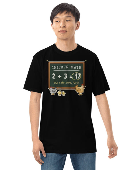 Chicken Math t-shirt in Black
