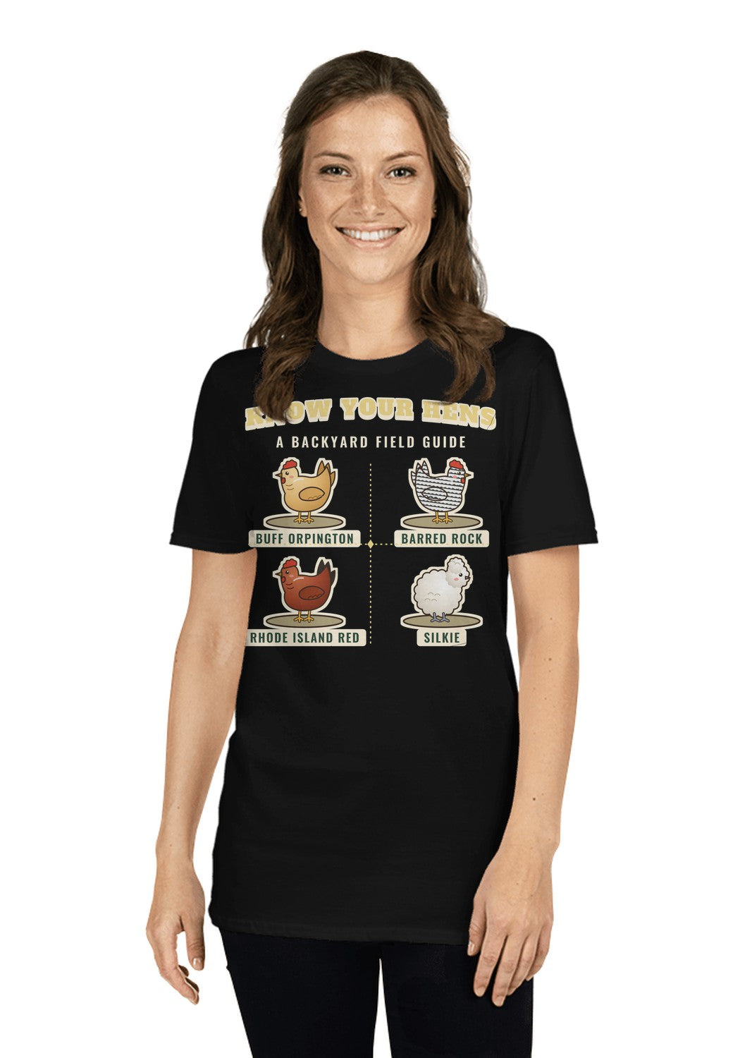 Know Your Hens t-shirt in Black