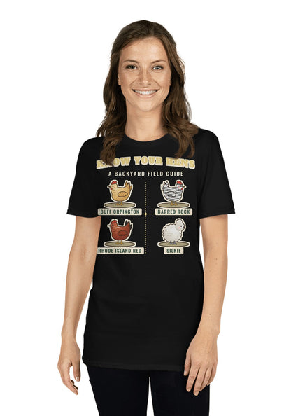Know Your Hens t-shirt in Black