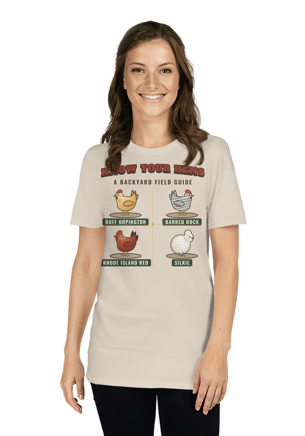Know Your Hens t-shirt in Heather Dust