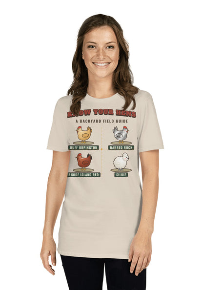 Know Your Hens t-shirt in Heather Dust