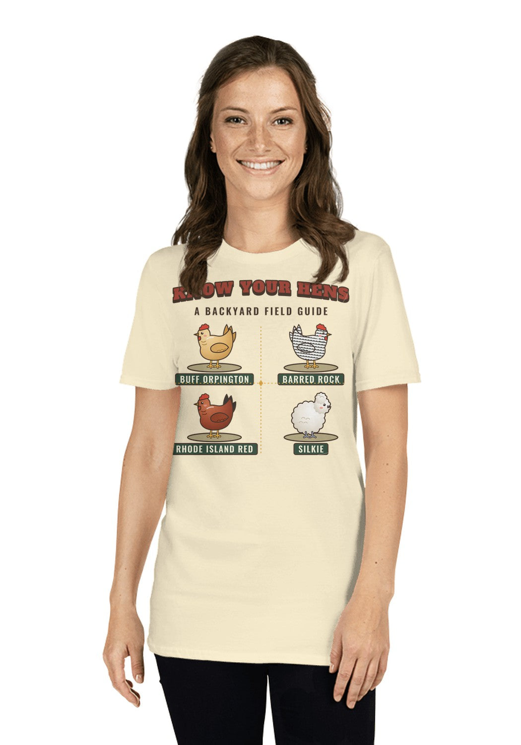 Know Your Hens t-shirt in Natural