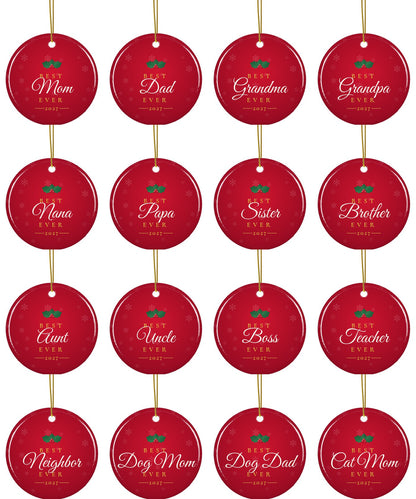Best Ever Christmas ornament: all designs