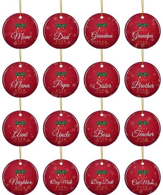 Best Ever Christmas ornament: all designs