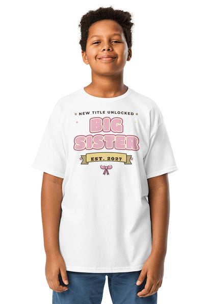 Big Sister Est. 2027 t-shirt in White