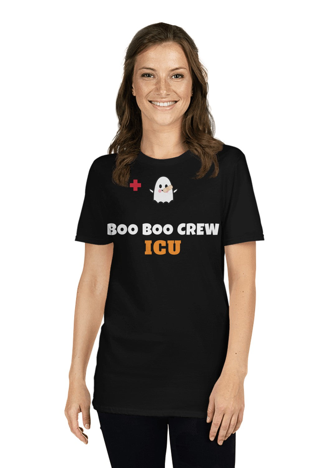 ICU Boo Boo Crew t-shirt in Black
