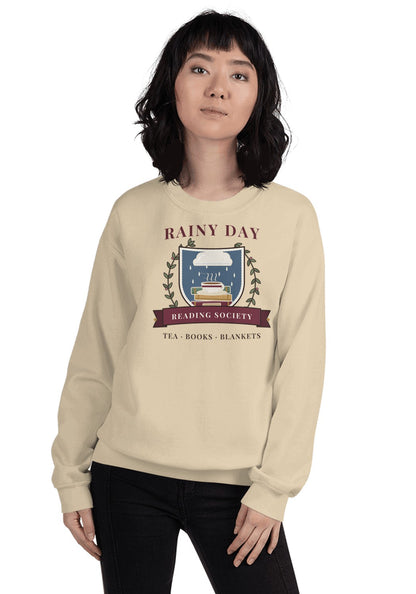 Rainy Day Reading Society sweatshirt in Sand