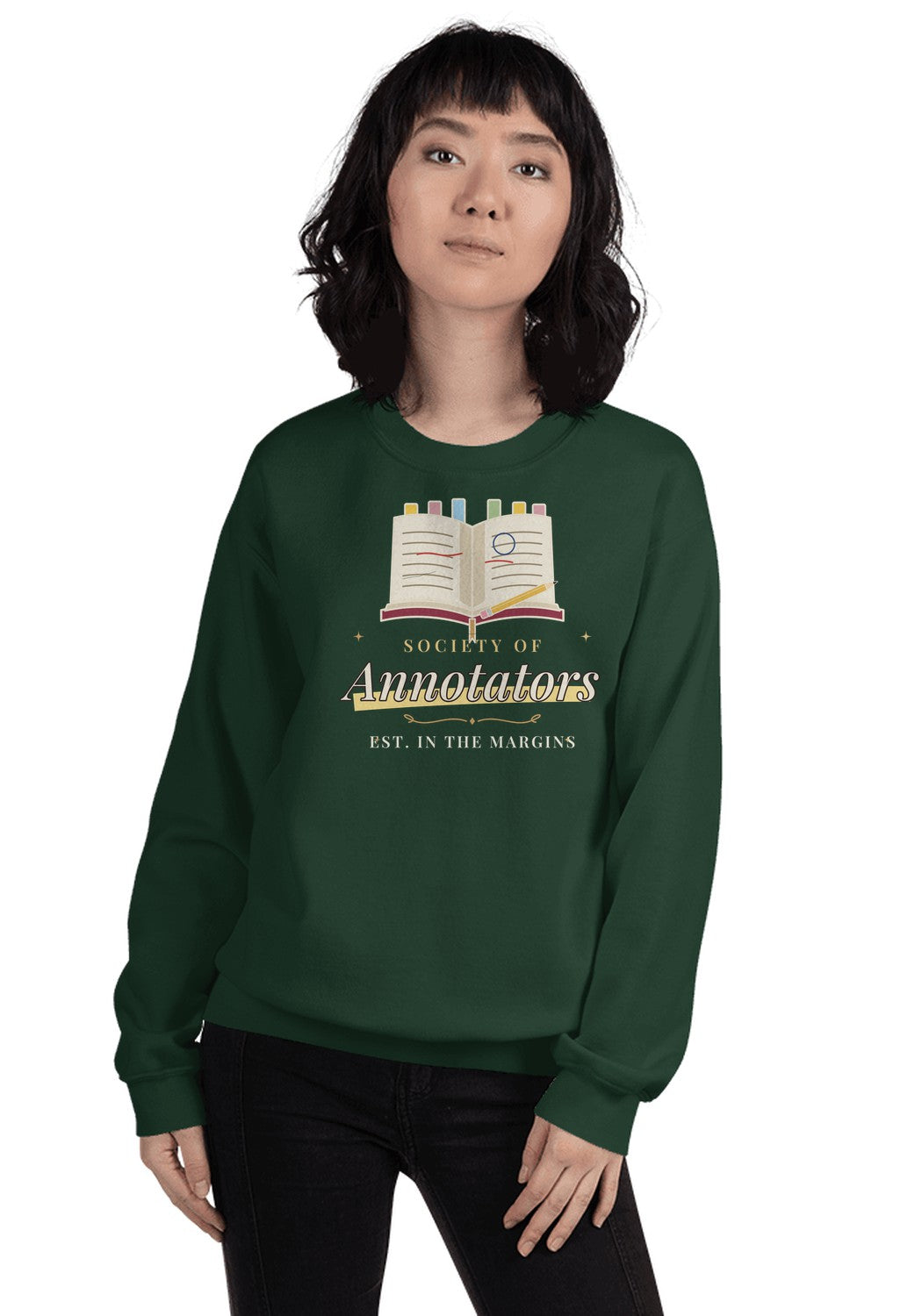 Society of Annotators sweatshirt in Forest Green