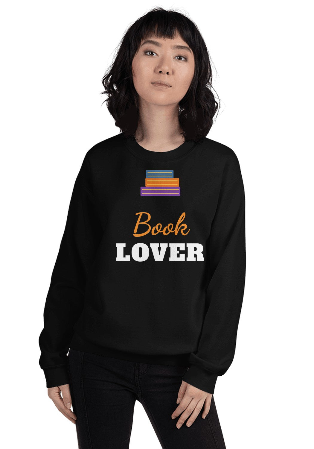 Book Lover sweatshirt in Black