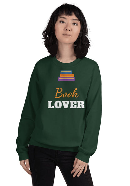 Book Lover sweatshirt in Forest Green