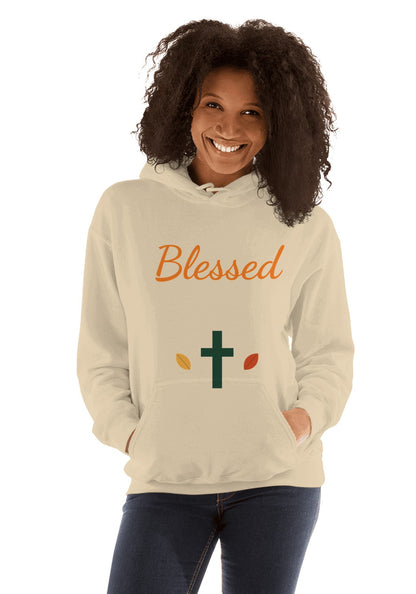 Blessed hoodie in Sand