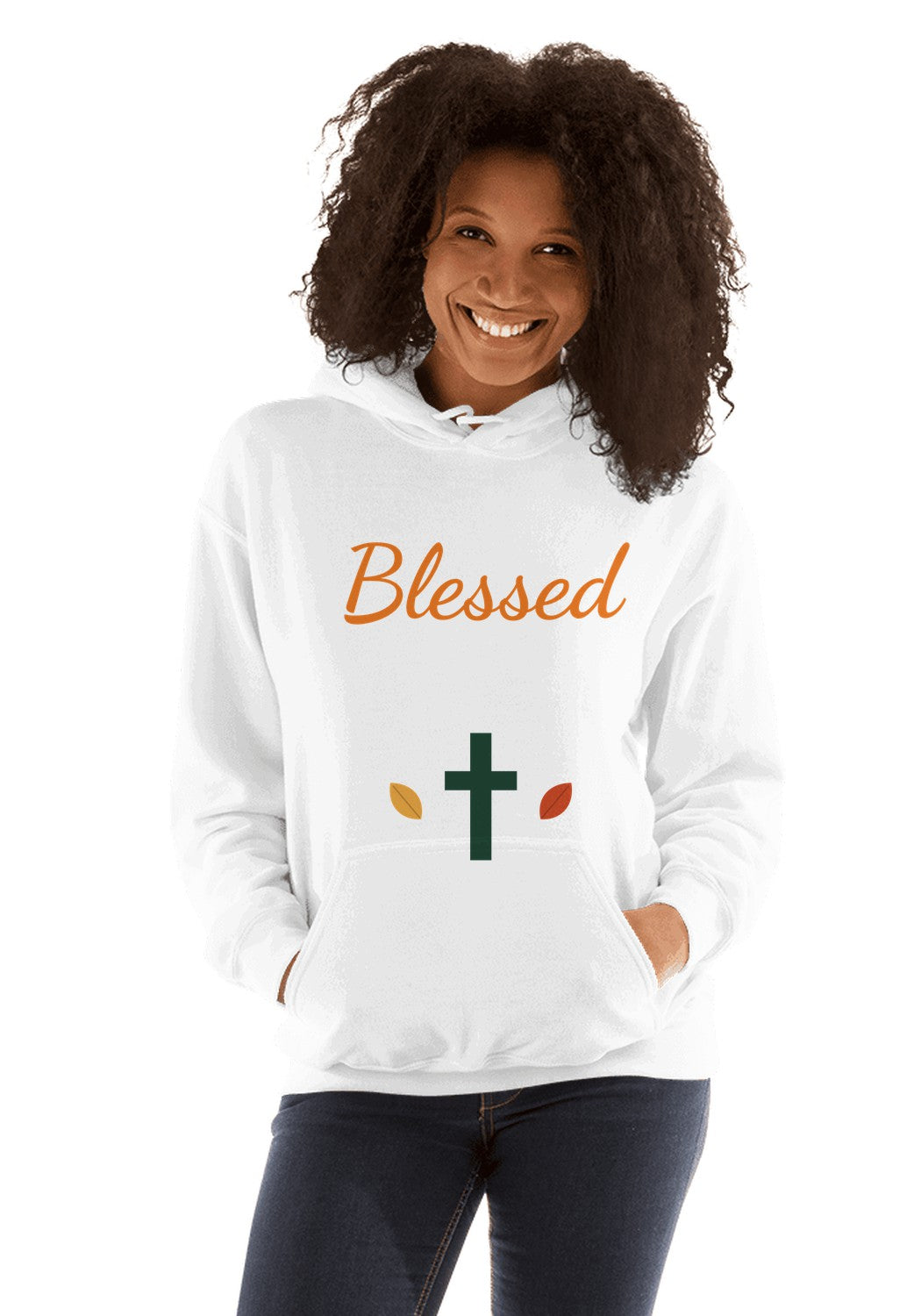 Blessed hoodie in White