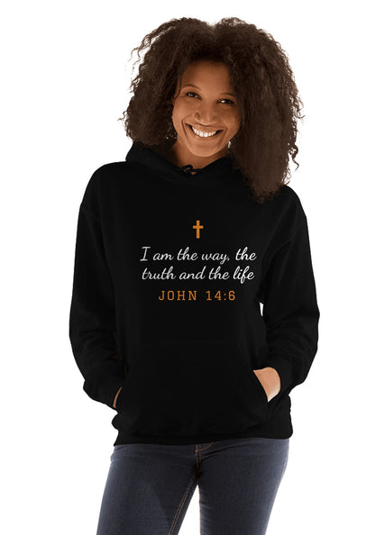 John 14:6 hoodie in Black