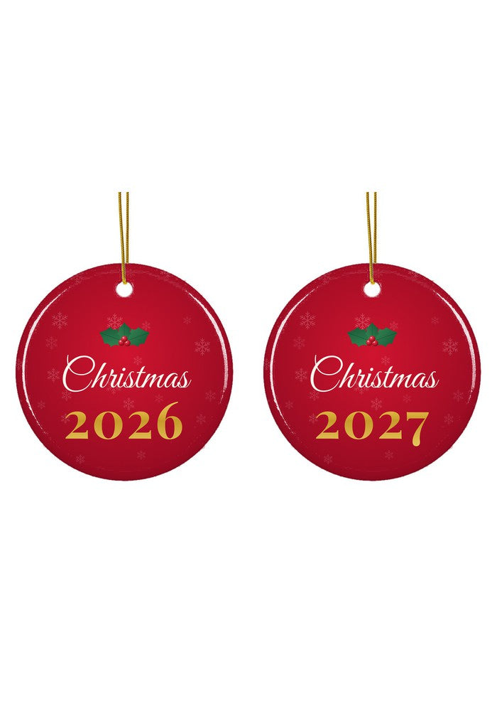 Christmas 2026 ornament dated 2026 or 2027