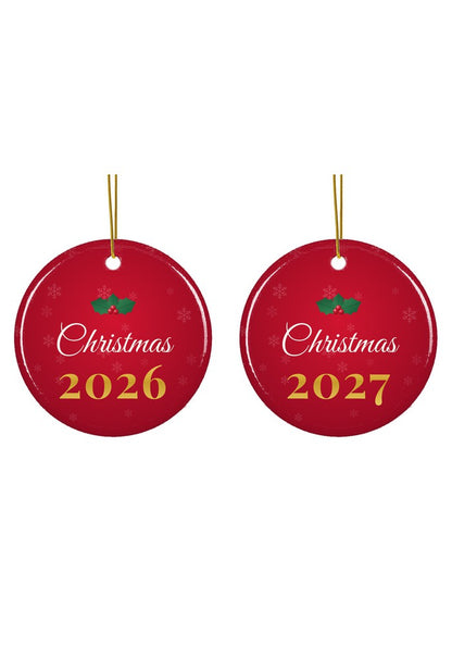 Christmas 2026 ornament dated 2026 or 2027