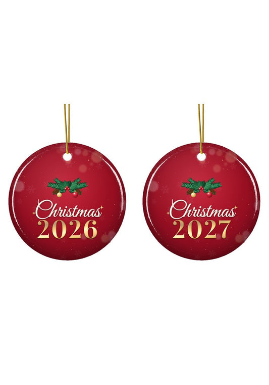 Christmas 2026 ornament dated 2026 or 2027
