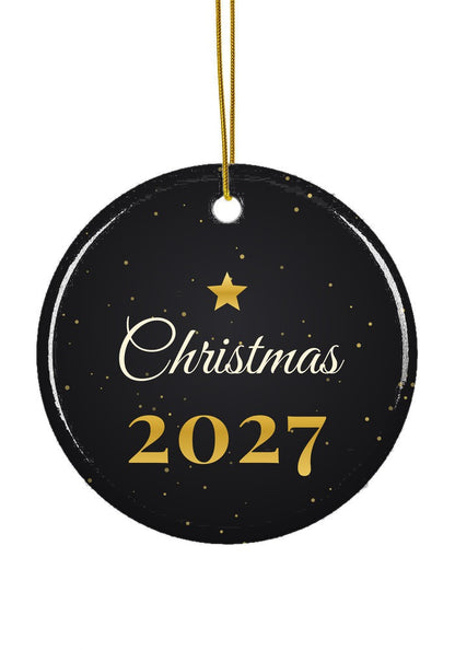 Black and Gold ornament, circle shape