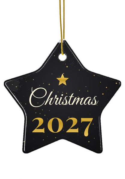 Black and Gold ornament, star shape