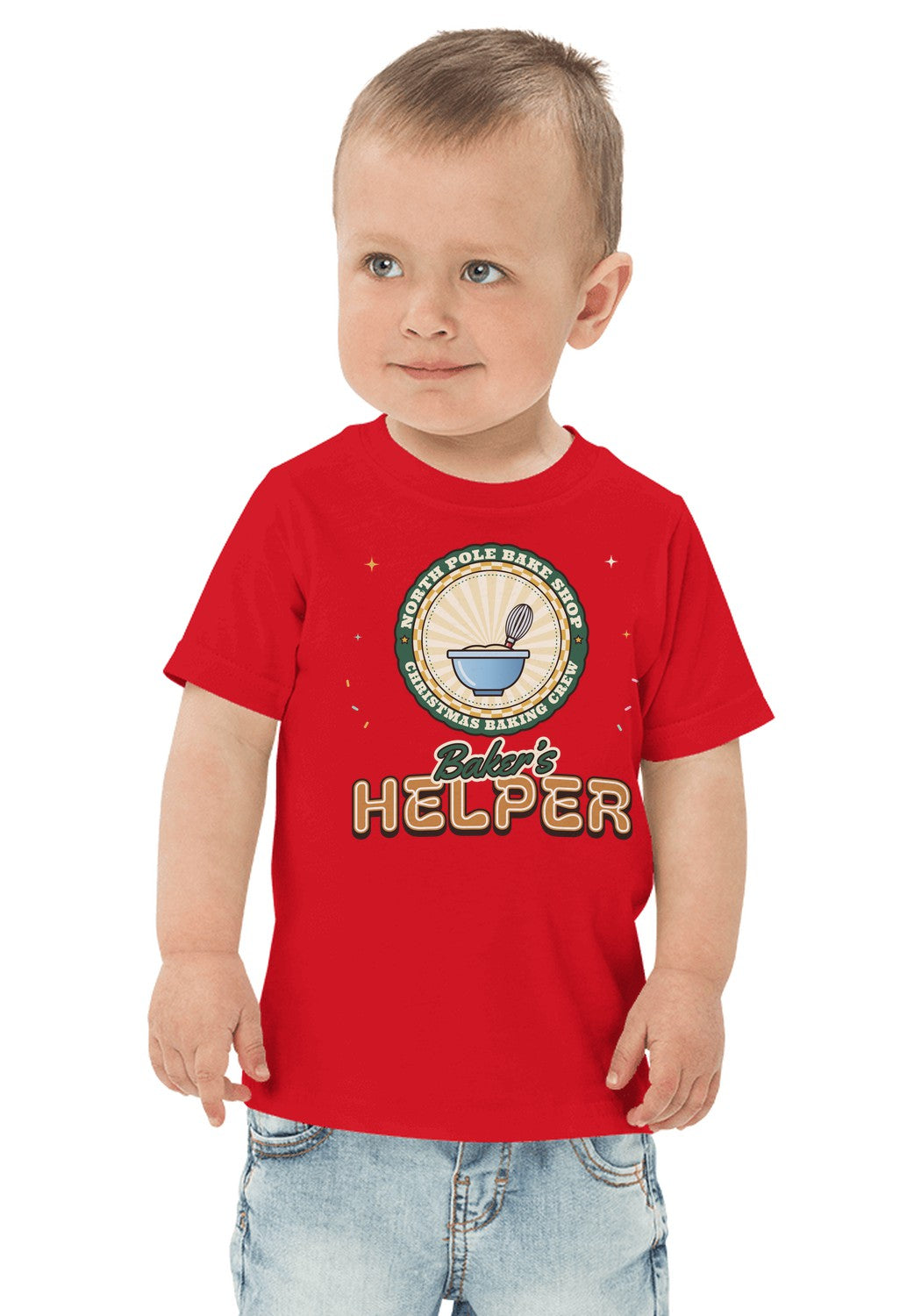 Baker's Helper t-shirt in Red