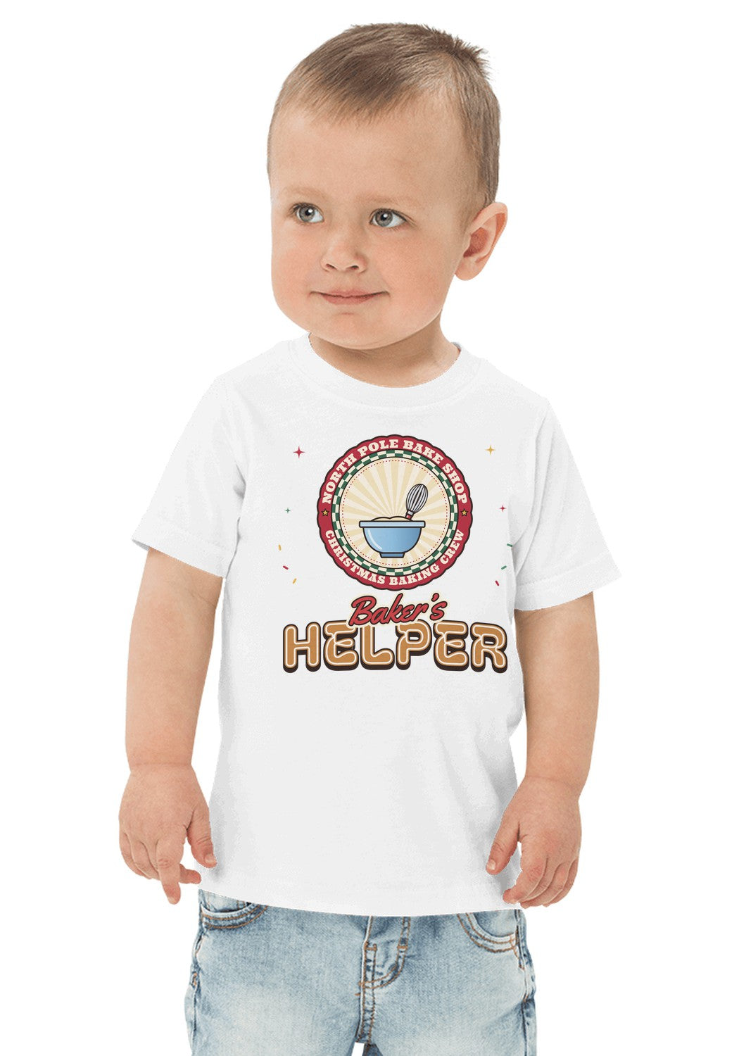 Baker's Helper t-shirt in White