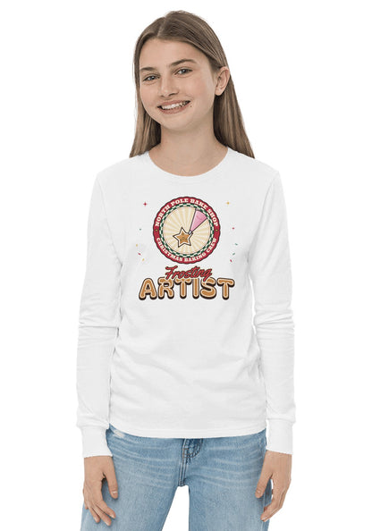 Frosting Artist long sleeve pajama tee in White