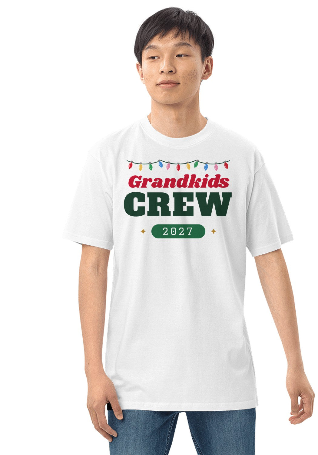 Grandkids Crew t-shirt in White