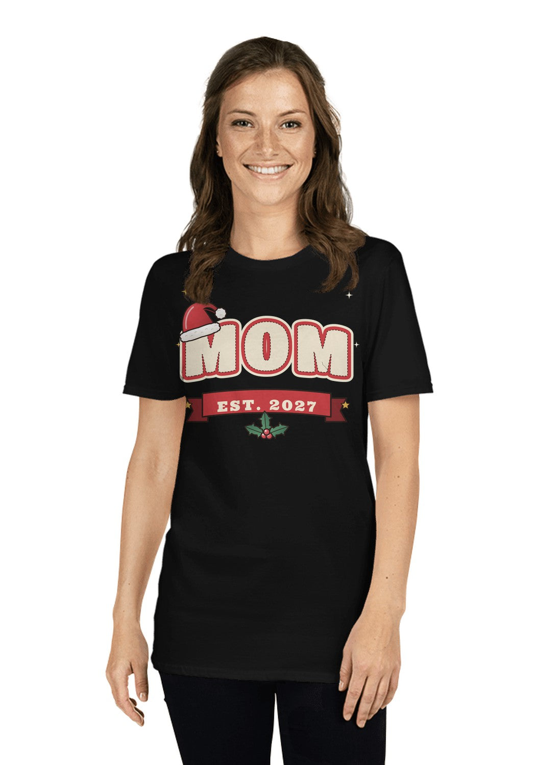 Mom Est. 2027 t-shirt in Black