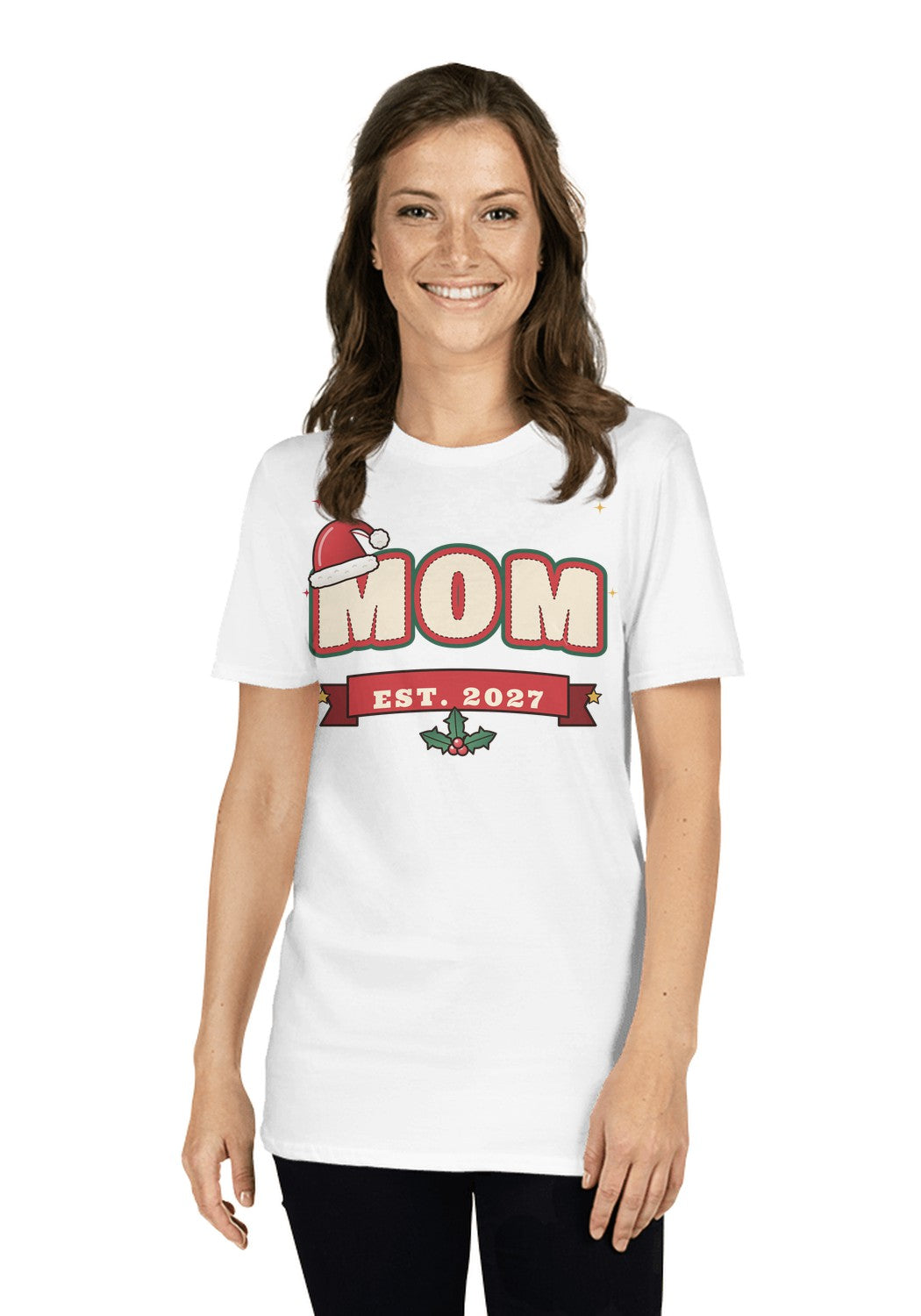 Mom Est. 2027 t-shirt in White