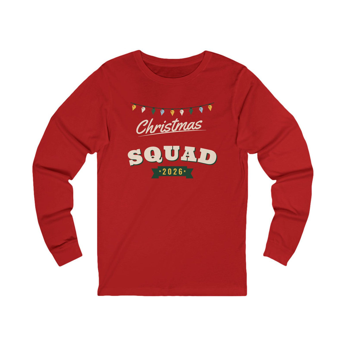 Christmas Squad 2026 Christmas pajama shirt, red
