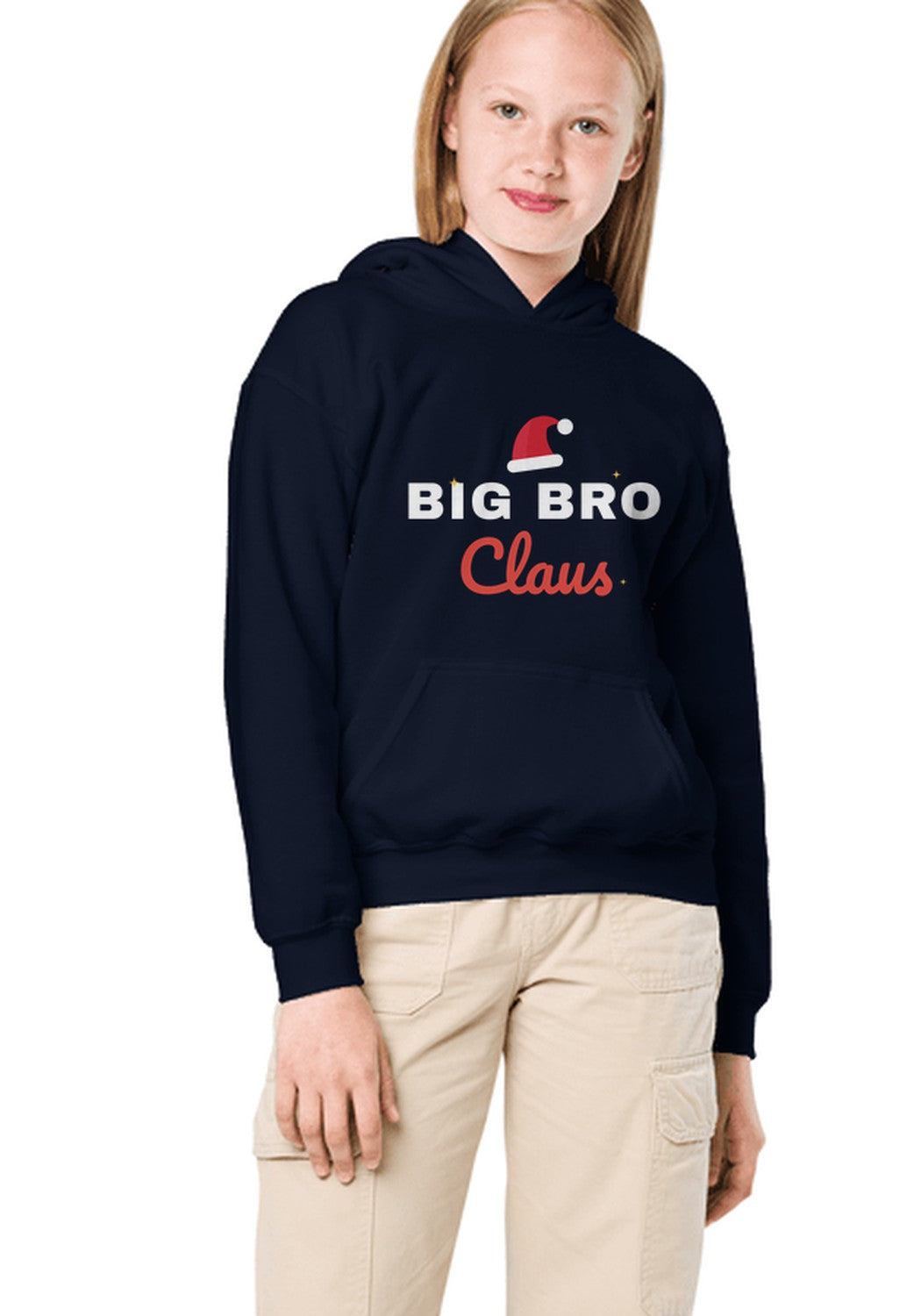 Big Bro Claus hoodie in Navy